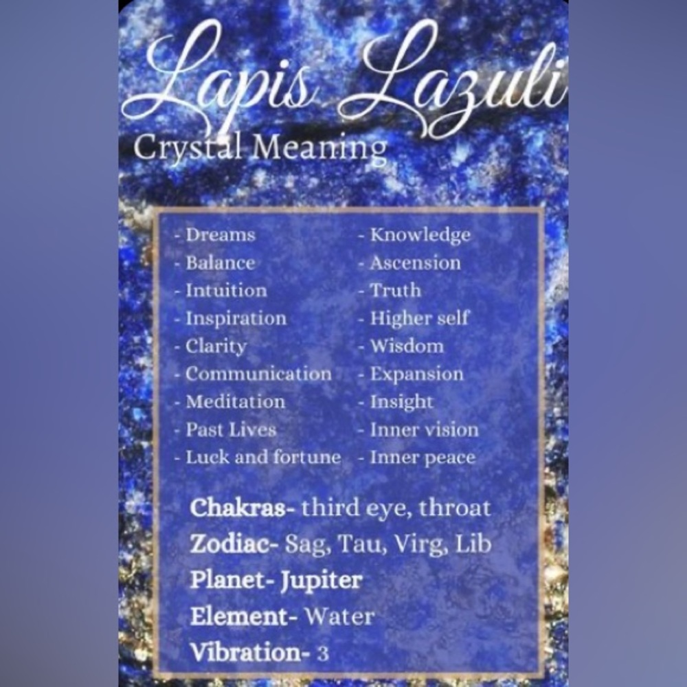 Lapis Lazuli Tower . 6in x 5.75in . - Picture 4 of 4